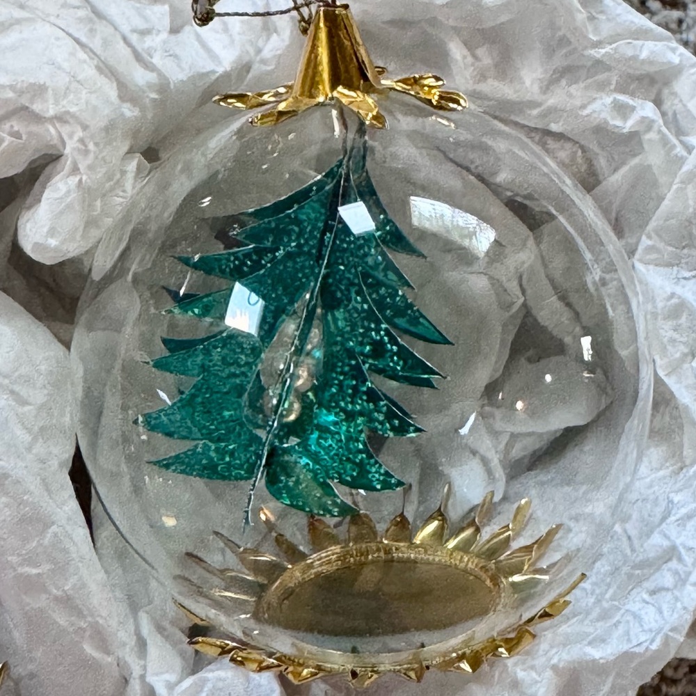 Resl Lenz Set of 6 Colorful Foil & Glass Ornaments- Vintage - Picture 2 of 9